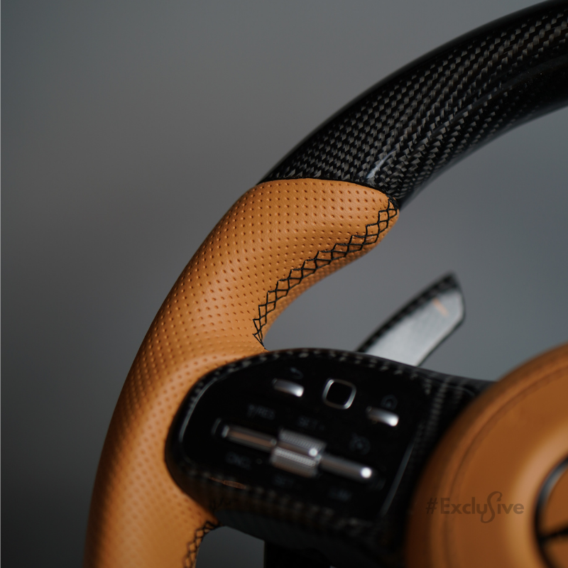 [Upgrade Conversion] Mercedes Benz 2018+ AMG Model Custom Steering Wheel by Exclusive Steering