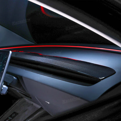 Tesla Dashboard Panel Trim Replacement In Real Carbon Fiber for Model 3 Highland & Y Juniper