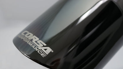 Corsa Single Universal 2.75in Inlet / 4in Outlet Black PVD Pro-Series Tip Kit TK005BLK