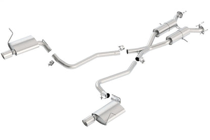 Borla 11-16 Jeep Grand Cherokee Limited/Laredo 5.7L 8cyl 4WD/RWD SS Catback Exhaust 140406