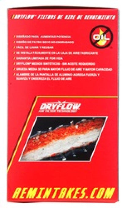 AEM Induction AEM DryFlow Conical Air Filter 5.25in Base OD / 4.75in Top OD / 7in Height 21-2047DK