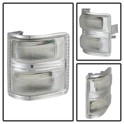 SPYDER xTune Ford Superduty 08-14 F250-F550 Amber LED Mirror Signal Lens - Clear ACC-LED-FDSD08-MR-C 9924736
