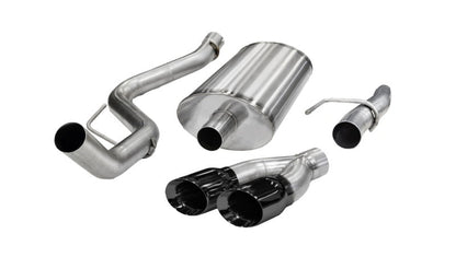 Corsa Performance 11-13 Ford F-150 5.0L V8 Black Sport Cat-Back Exhaust