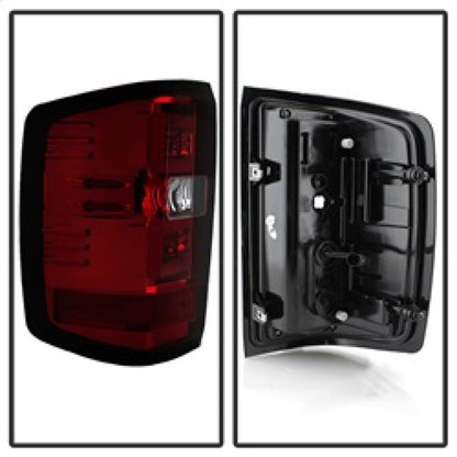 Spyder Chevy Silverado 2016-2017 Light Bar LED Tail Lights - Red Clear ALT-YD-CS16-LED-RC 5083753