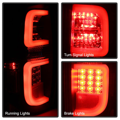 Spyder Toyota Tundra 2014-2016 Light Bar LED Tail Lights Black Smoke ALT-YD-TTU14-LED-BSM 5080202