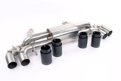 Dinan Free Flow Axle-Back Exhaust - 2018-2023 BMW M5 Stainless Steel - Black Tips - F90