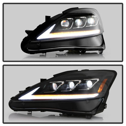 Spyder Lexus IS 250/350 06-10 Halogen Model Only High-Power LED Headlights - Black PRO-YD-LIS06AP-BK 5088246