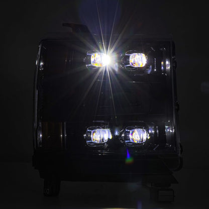 AlphaRex 16-18 Chevy 1500HD NOVA-Series LED Proj Headlghts Alpha BK Atv Lgt/SeqSig & DRL(Req 810023) 880236 *Discontinued