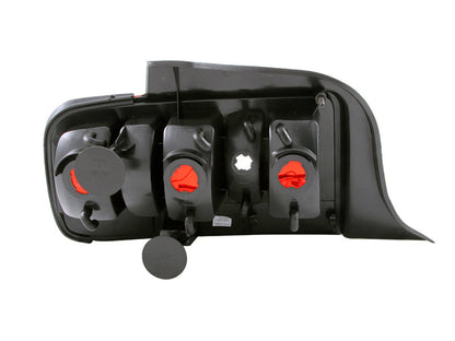 Anzo 2005-2009 Ford Mustang Taillights Red/Clear - 2010 Style