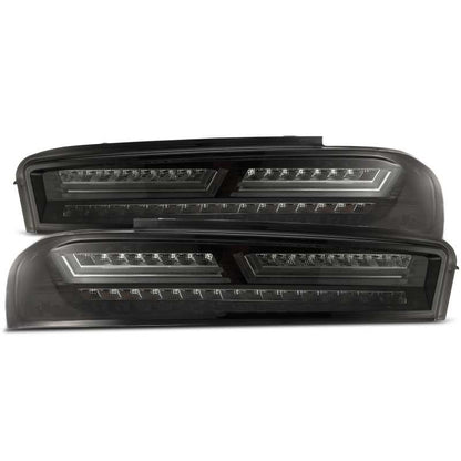 AlphaRex 16-18 Chevrolet Camaro PRO-Series LED Tail Lights Jet Black 610010 *Discontinued