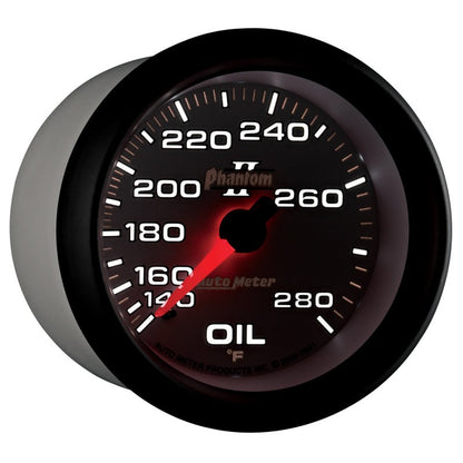 AutoMeter Gauge Oil Temp 2-5/8in. 140-280 Deg. F Mechanical Phantom II 7841