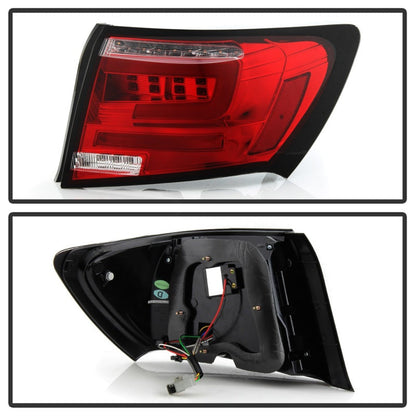 Spyder 08-11 Subaru Impreza WRX 4DR LED Tail Lights - Red Clear ALT-YD-SI084D-LED-RC 5087973
