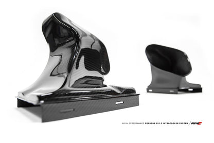 AMS Performance Porsche 997.2TT Alpha Intercooler System (For Stock Framed Turbos) ALP.09.09.0002-2