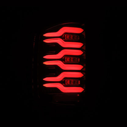 AlphaRex 14-18 Chevy Silverado 1500 Luxx-Series LED Tail Lights Alpha-Black w/Activ Light/Seq Signal 620040 *Discontinued
