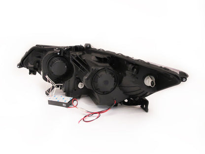 Anzo 2009-2012 Acura Tsx Projector Headlights w/ Halo Black (CCFL)