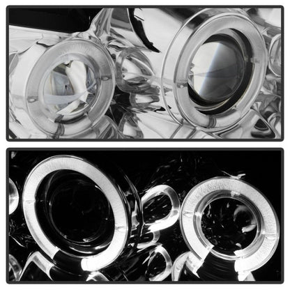 Spyder Ford Mustang 99-04 Projector Headlights LED Halo Chrome High H1 Low H1 PRO-YD-FM99-1PC-AM-C 5010452