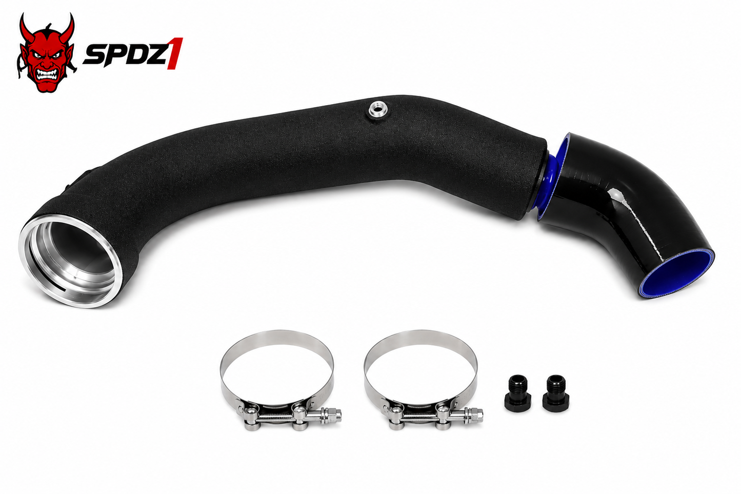 SPDZ1 Aluminum Charge Pipe Upgrade | BMW N55 E-Chassis | 135i • 335i • 335xi • 335is | Matte Black