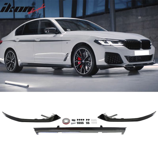 Fits 2021-2023 G30 G31 M550i Rear Diffuser+Front Bumper Lip+Side Skirt
