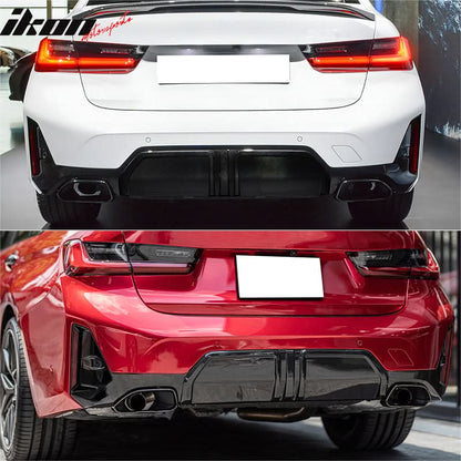 2023-2024 BMW G20 3-Series M340i MP Style Rear Diffuser Gloss Black
