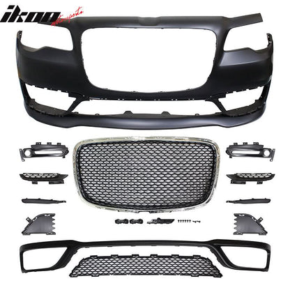 2015-2023 Chrysler 300 S Model Front Bumper Cover+Grill No Sensor Hole