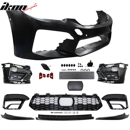 2017-2020 BMW G30 G31 5 Series CS Style Front Bumper Cover w/ 3PCS Lip