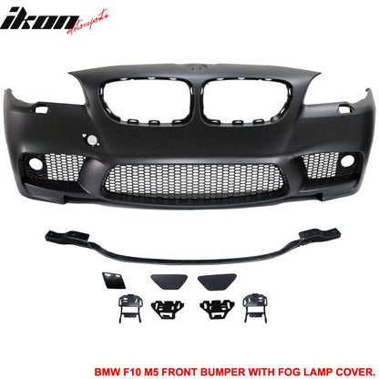 2011-2016 BMW 5-Series F10 M5 Style Front Bumper with Fog Lights