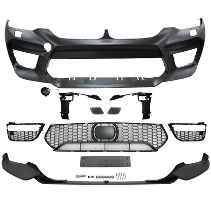 2017-2020 BMW G30 Sedan M5 Style Front Bumper w/ Lip & Fog Cover