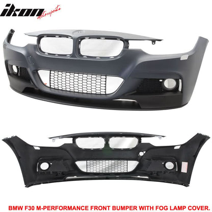 Fits 12-18 F30 M Performance Front Bumper Fog Cover PDC
