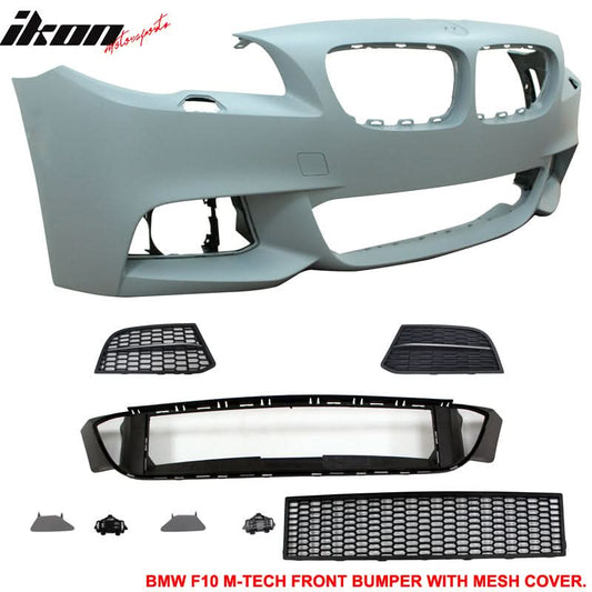 2014-2016 BMW F10 Front Bumper + Rear Bumper W/ Single Outlet