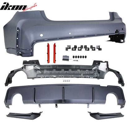 2019-2023 BMW G20 M3 Style Front Rear Bumper for Round Tips&Side Skirt