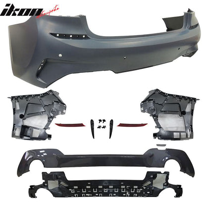 2019-2022 BMW G20 Sedan M-Tech Black Front Rear Bumper Side Skirts