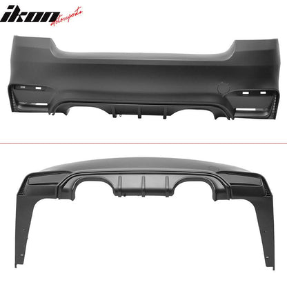 2007-2013 BMW E92 2Dr M4 Style Unpainted Rear Bumper Cover Conversion