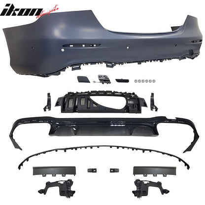 2021-2023 Benz W213 E-Class E63 Style Unpainted Rear Bumper Cover
