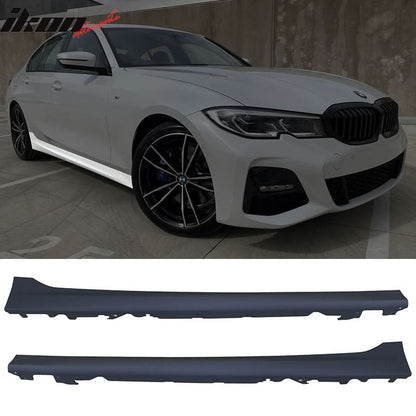 2019-2022 BMW G20 Sedan M-Tech Black Front Rear Bumper Side Skirts
