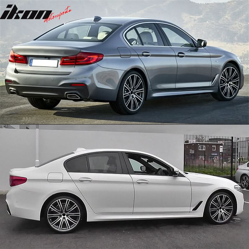 Fits 2021-2023 BMW G30 MP Type 2 Rear Diffuser+Front Bumper Lip+Side S