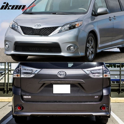 2011-2017Â Toyota Sienna Front Rear Bumper Cover Conversion Grill PP