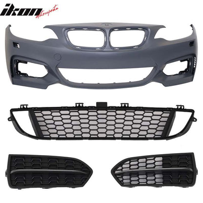 2014-2021 BMW F22 F23 2 Series M Sport Style PP Front Bumper Cover