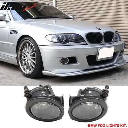 Fits 99-06 BMW E46 2Dr M3 PP Front Bumper + Fog Light Cover + Fog Lamp
