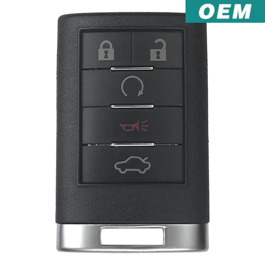 Cadillac CTS DTS 2008-2014 OEM 5 Button Keyless Entry Remote OUC6000066 (Driver 2)