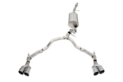CORSA Performance Corsa 21-22 Chevrolet Suburban/GMC Yukon XL 5.3L 4WD Dual Rear 3in - 2.75in CatBack DW 4in Pol Tips 21128
