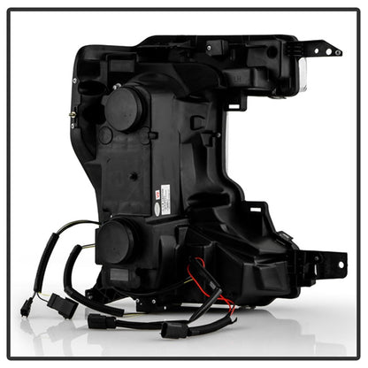 SPYDER Signature 20-22 Ford F250/F350 (Halogen) Proj. Headlights - Black (PRO-YD-FS20HALSI-SEQ-BK) 5088628