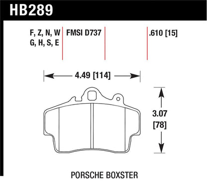 Hawk Performance Ceramic Street Brake Pads