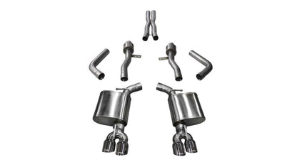 Corsa 17-18 Dodge Challenger 5.7L V8 Sport Cat-Back Dual Rear Exit w/3.5in Polished Tips 21005