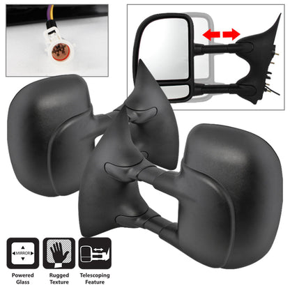 SPYDER Xtune Ford Superduty 02-07 L&R Manual Extendable Power Adjust Mirror MIR-FDSD99S-PW-SET 9935664