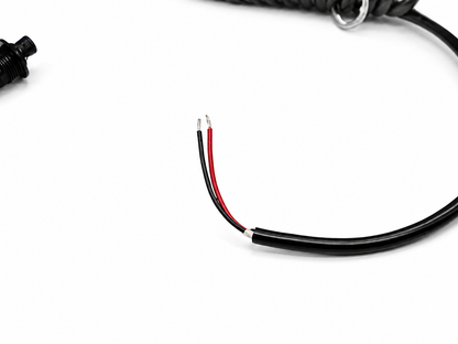 Granatelli Black Pin Head Momentary Push Button Switch w/ 6' Retractable Cord – 810101B
