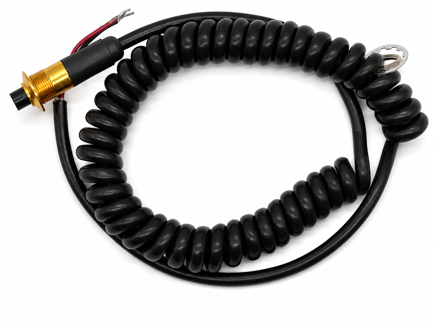 Granatelli Gold Pin Head Momentary Push Button Switch w/ 6' Retractable Cord – 810101GD