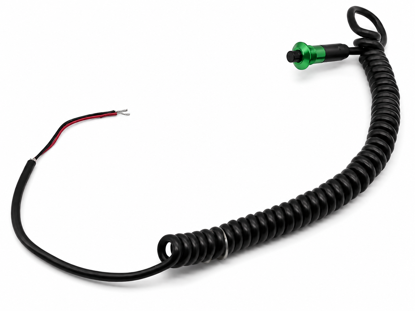 Granatelli Green Pin Head Momentary Push Button Switch w/ 6' Retractable Cord – 810101GR