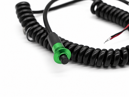 Granatelli Green Pin Head Momentary Push Button Switch w/ 6' Retractable Cord – 810101GR