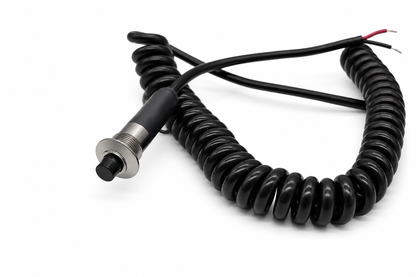 Granatelli Silver Pin Head Momentary Push Button Switch w/ 6' Retractable Cord – 810101SL