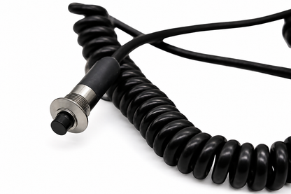 Granatelli Silver Pin Head Momentary Push Button Switch w/ 6' Retractable Cord – 810101SL